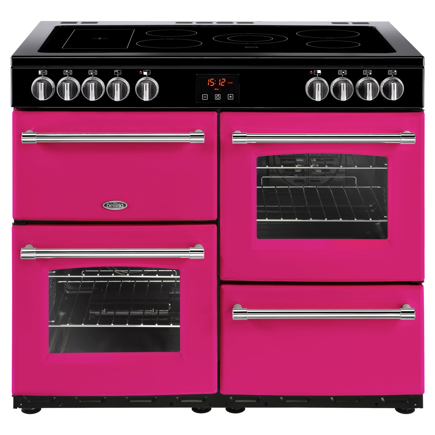 Belling Farmhouse 100E 100cm Electric Range Cooker With Ceramic Hob
