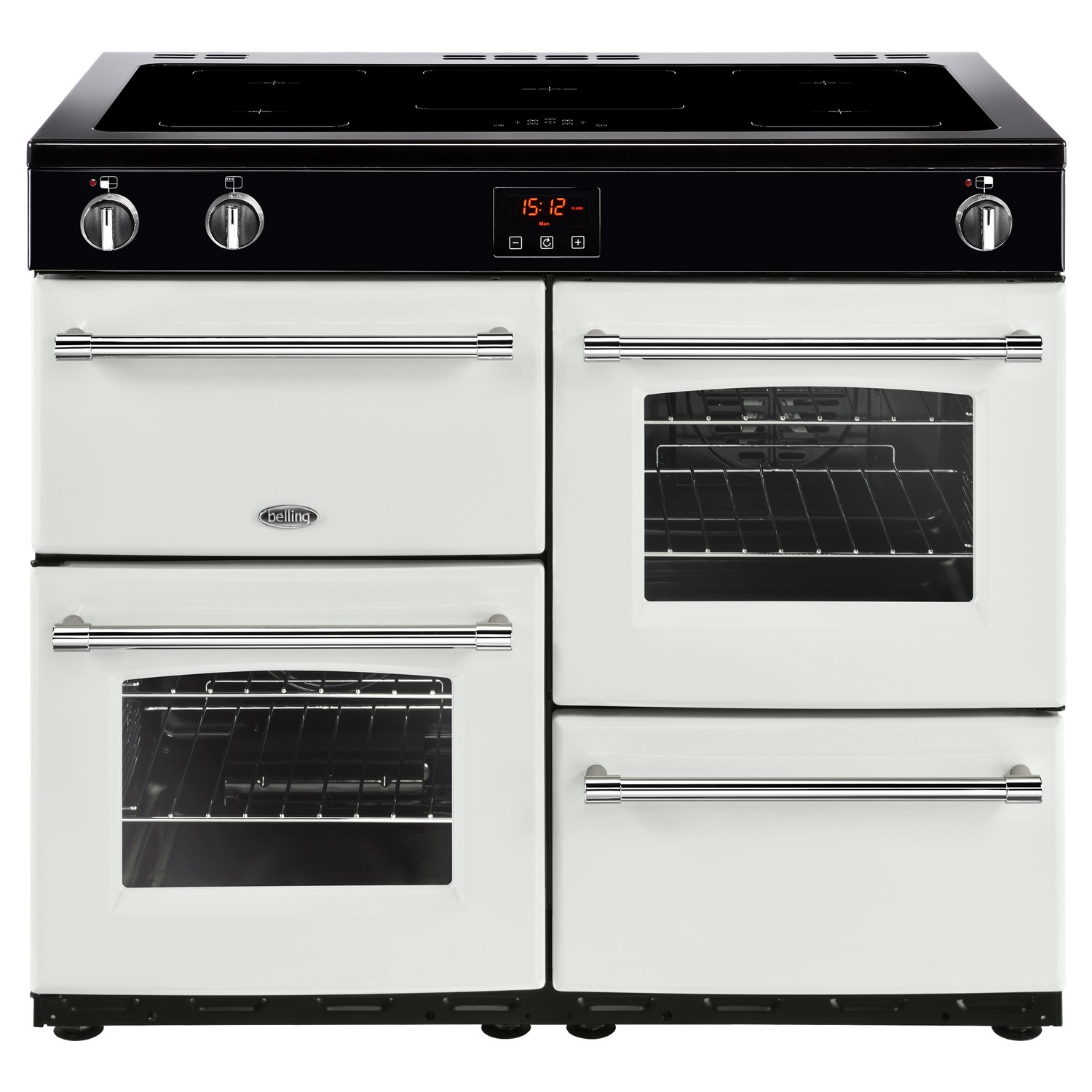 Belling Farmhouse 100Ei 100cm Electric Range Cooker With Induction Hob