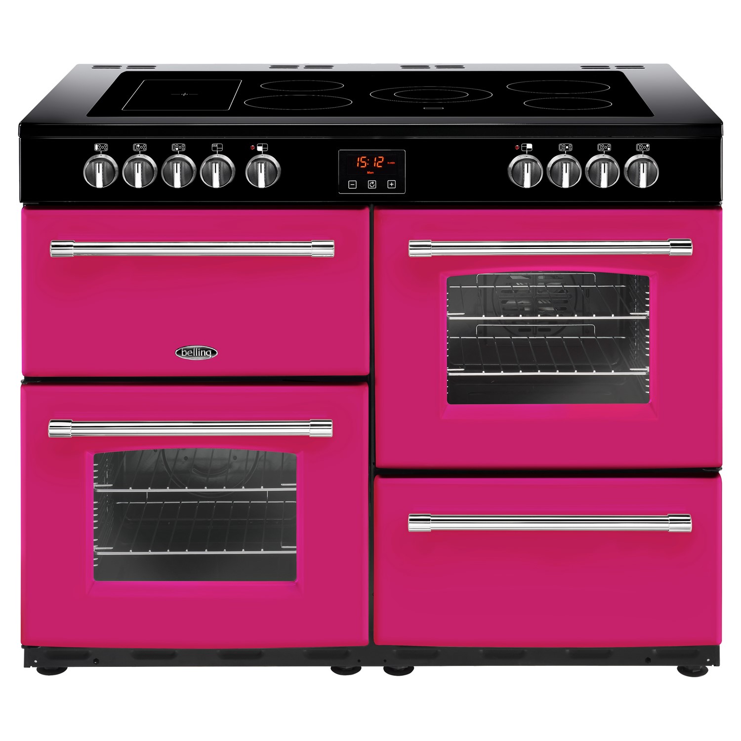 Belling Farmhouse 110E 110cm Electric Range Cooker With Ceramic Hob Floral Burst