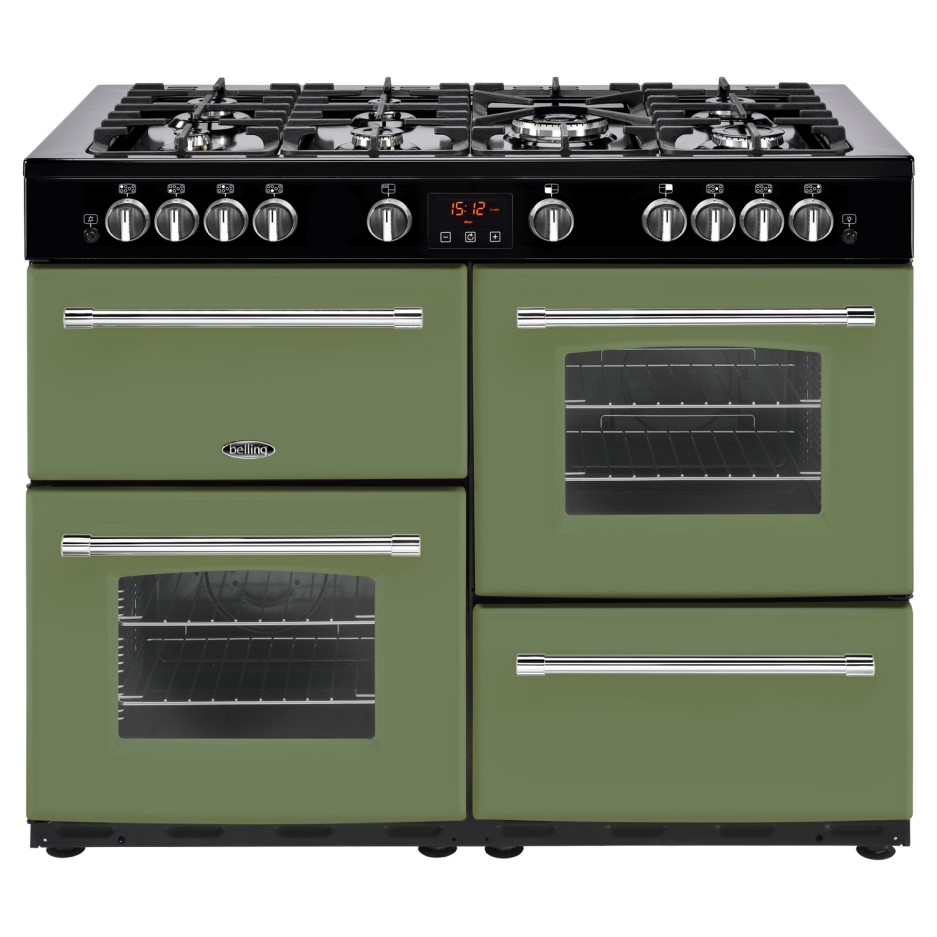 Belling Farmhouse 110G 110cm Gas Range Cooker Soho Green 444444297
