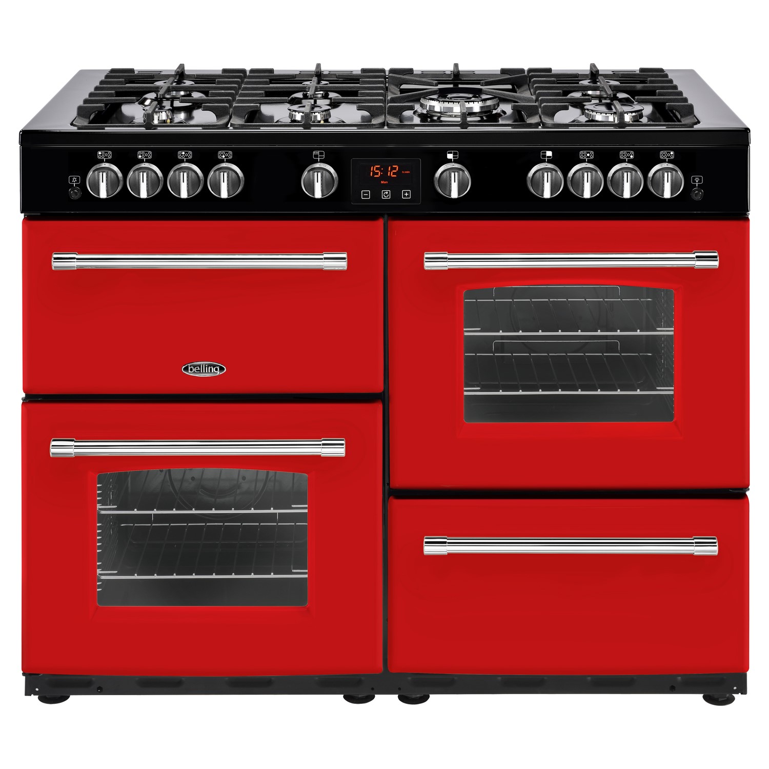 Belling Farmhouse 110G 110cm Gas Range Cooker Hot Jalapeno 444444303