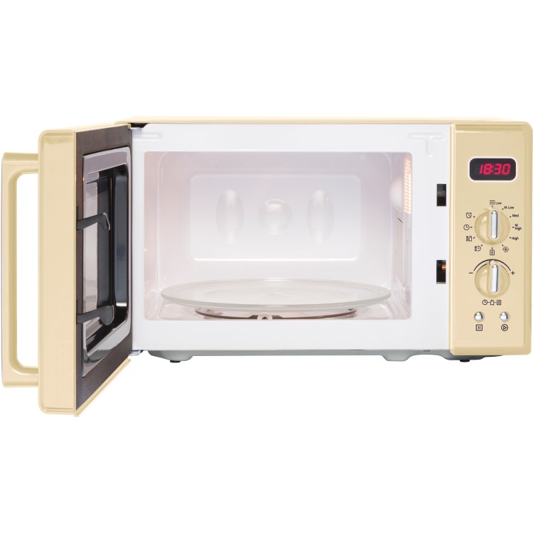 Belling FMR2080S 20L 800W Retro Design Freestanding Microwave in Cream