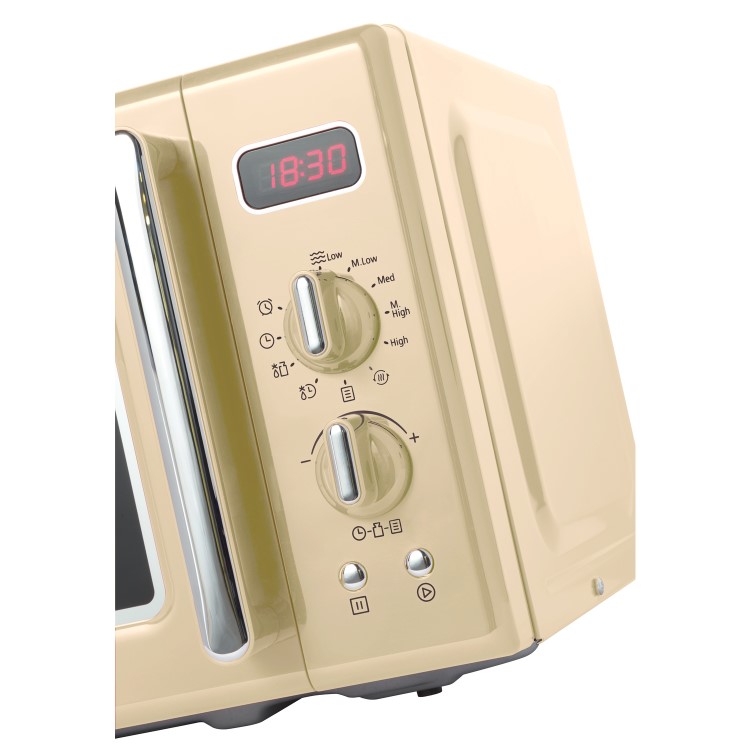 Belling FMR2080S 20L 800W Retro Design Freestanding Microwave in Cream