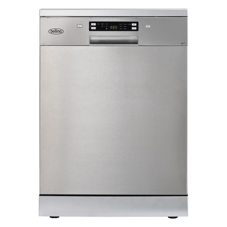GRADE A3 - Belling FDW150 15 Place Freestanding Dishwasher - Stainless Steel