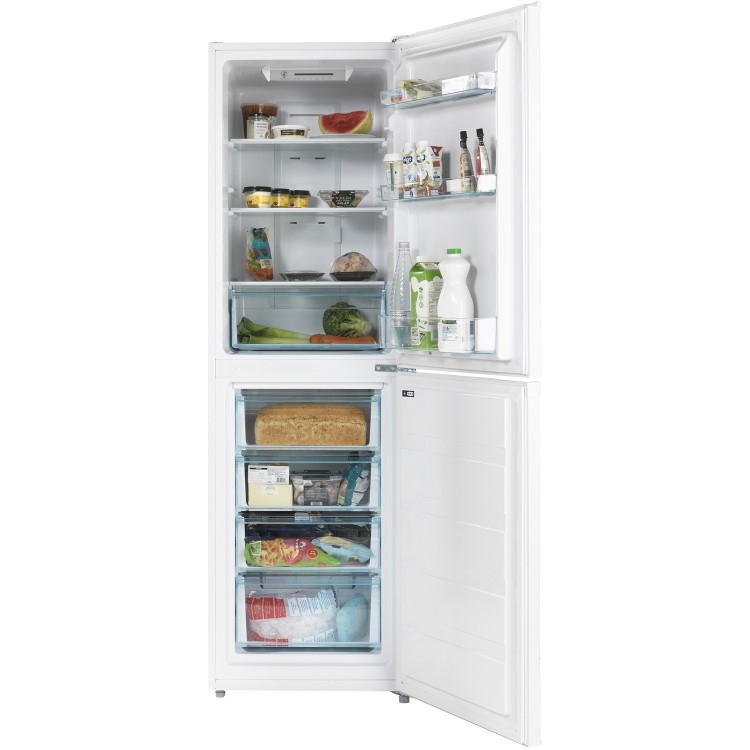Lec TF55185S 230L 180x55cm Frost Free Freestanding Fridge Freezer - White