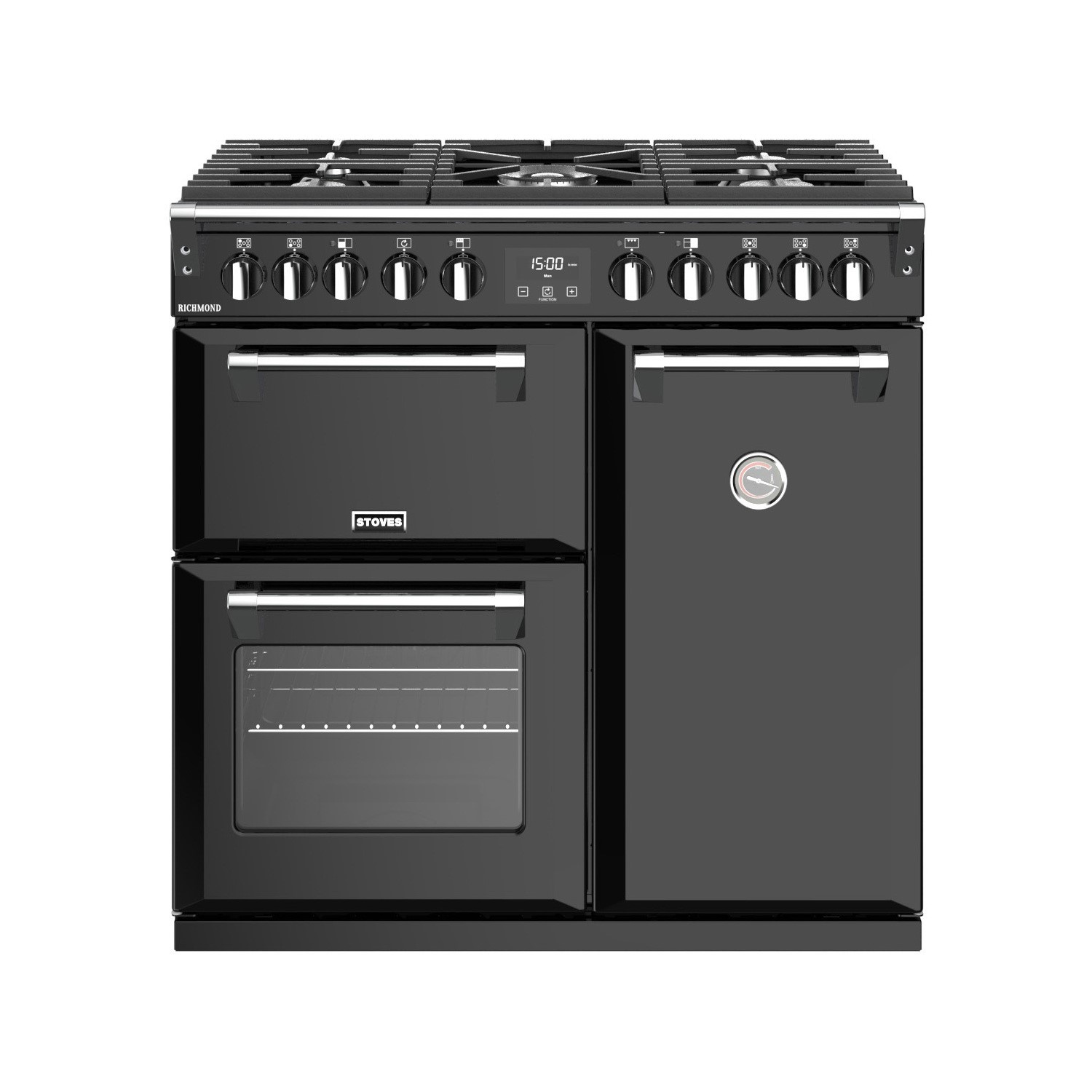 Stoves Richmond S900DF 90cm Dual Fuel Range Cooker - Black