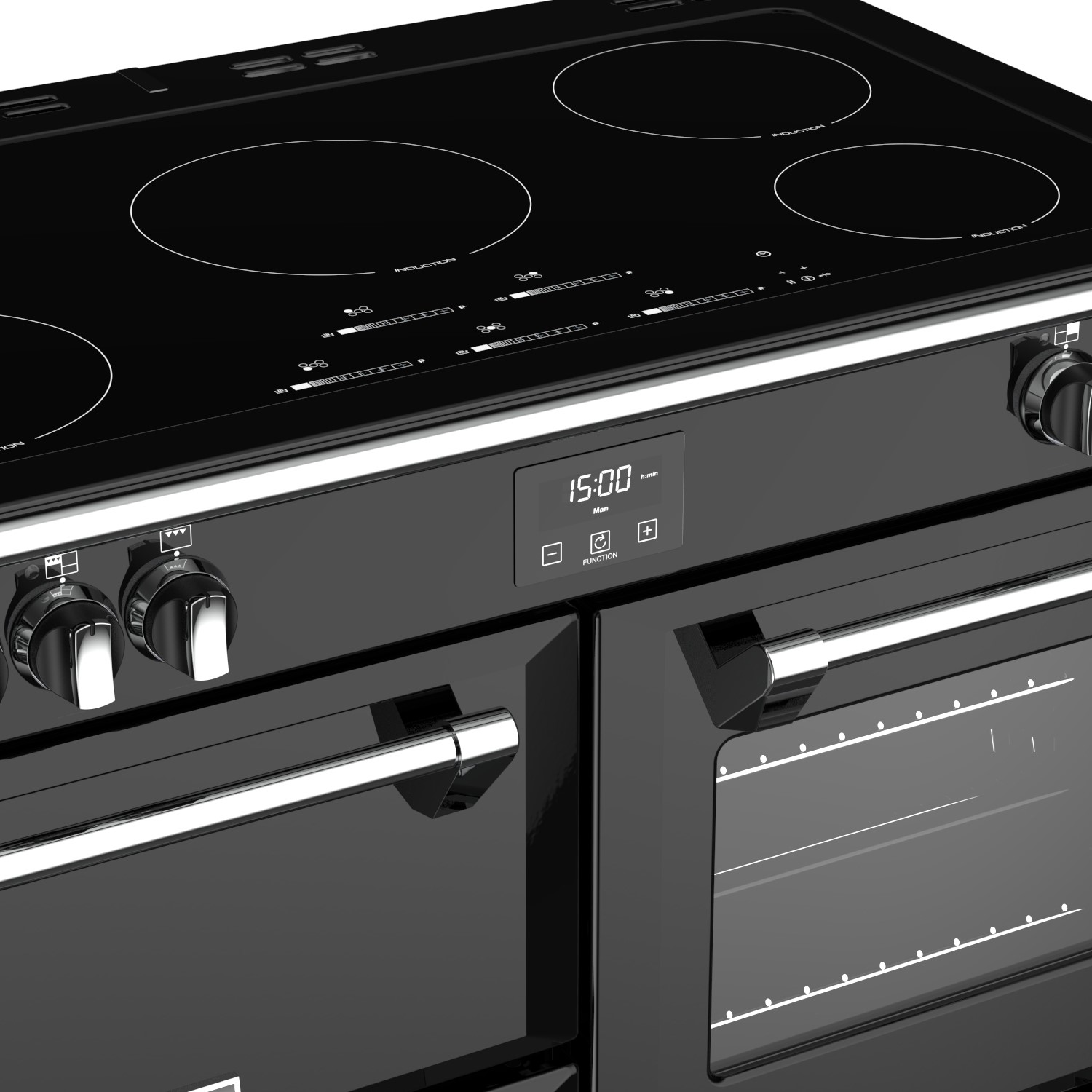 stoves sterling deluxe 100cm electric induction range cooker