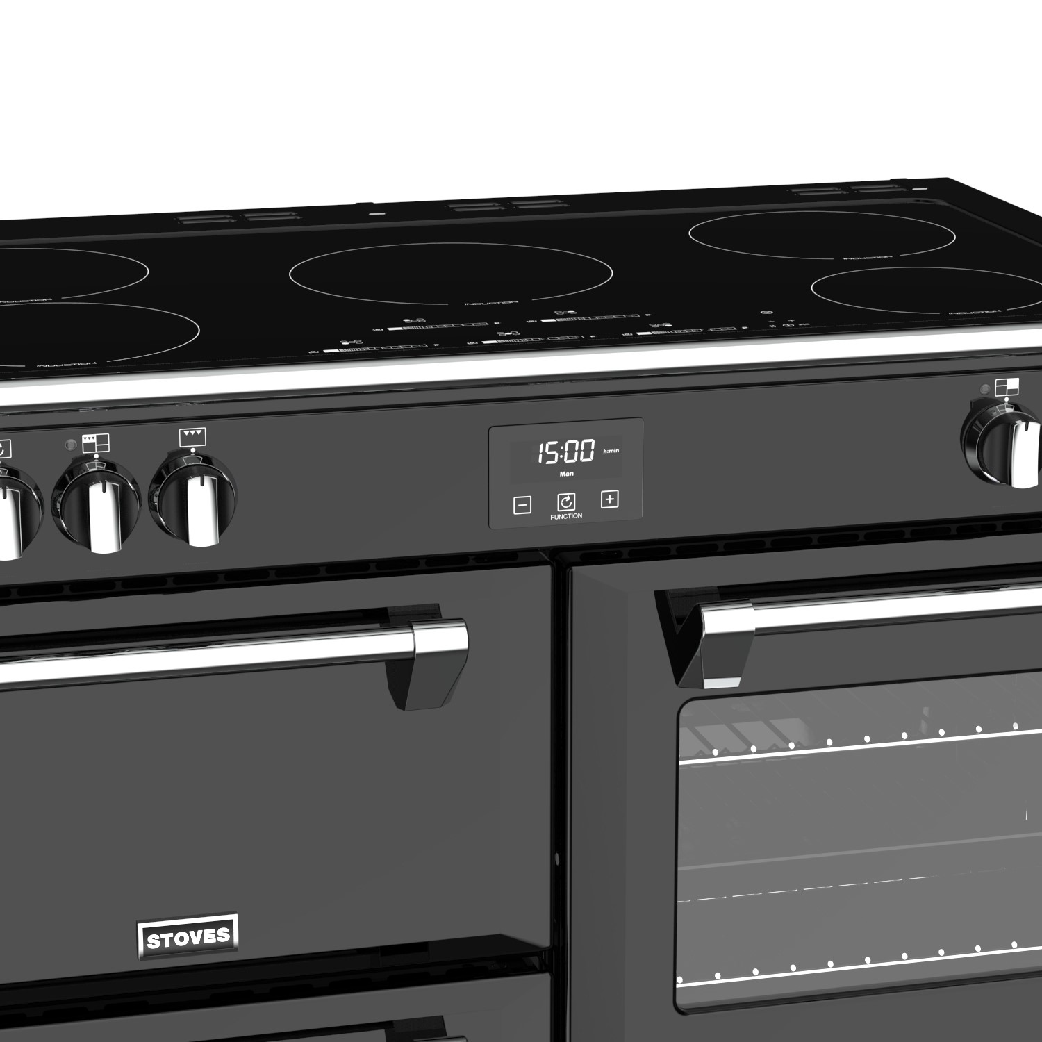stoves sterling deluxe 100cm electric induction range cooker