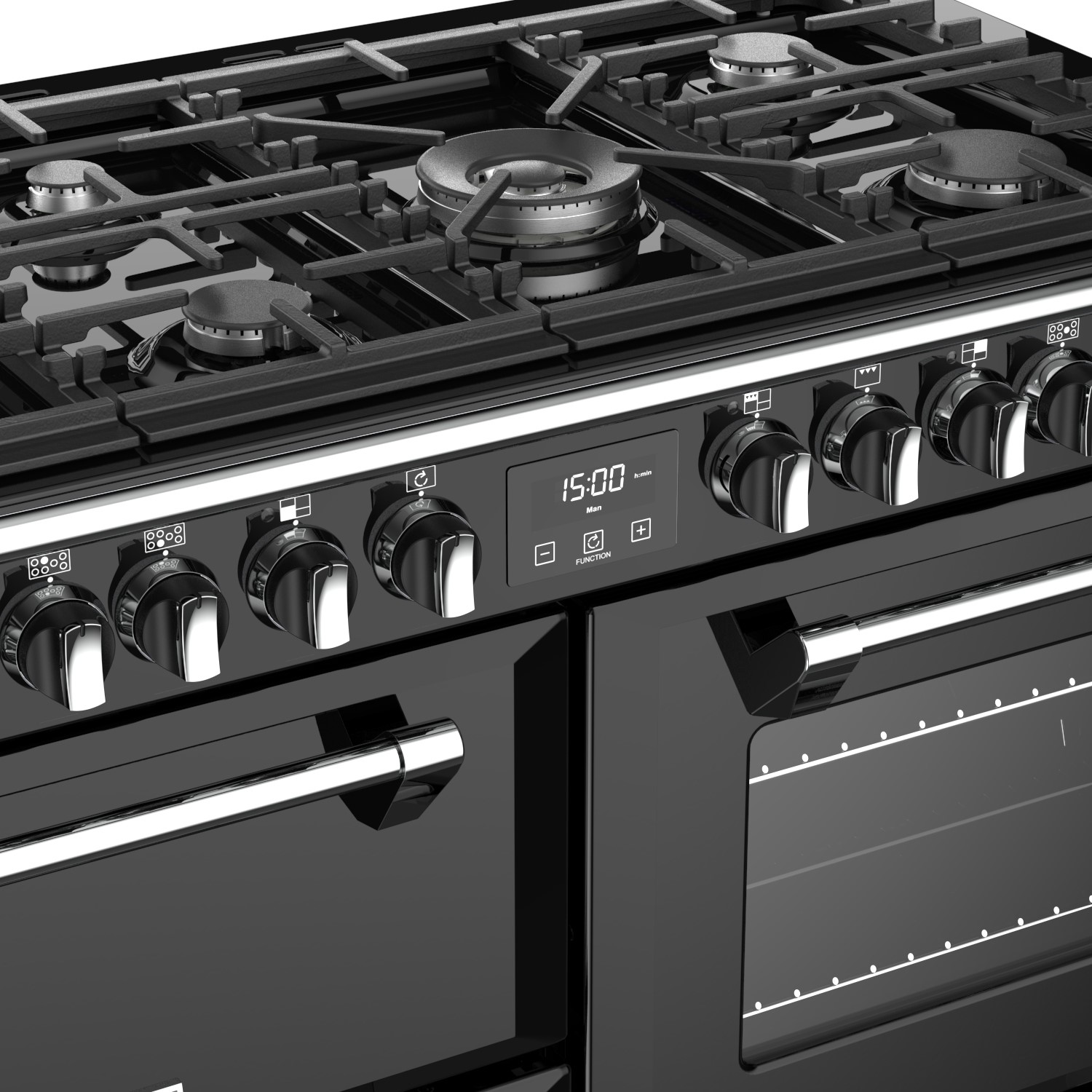 Stoves Richmond S1100DF 110cm Dual Fuel Range Cooker Black 444444466