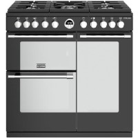 Stoves Sterling S900DF 90cm Dual Fuel Range Cooker - Black