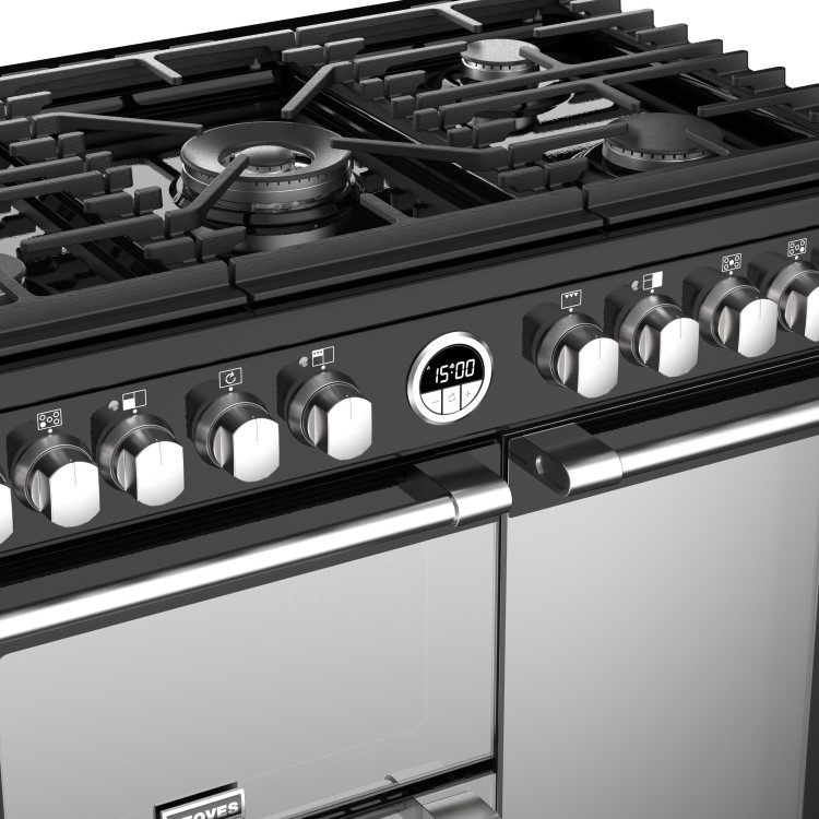 Stoves Sterling S900DF 90cm Dual Fuel Range Cooker - Black
