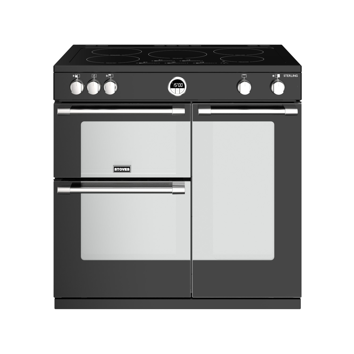 Stoves Sterling S900Ei 90cm Electric Range Cooker with Induction Hob - Black