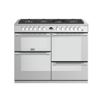Refurbished Stoves Sterling S1100DF 110cm Dual Fuel Range Cooker Stainless Steel