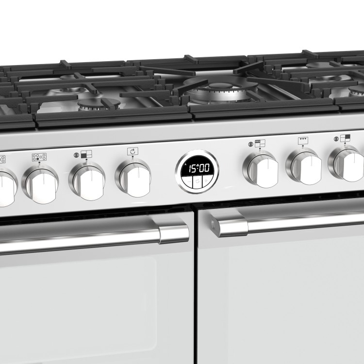 Refurbished Stoves Sterling S1100DF 110cm Dual Fuel Range Cooker Stainless Steel