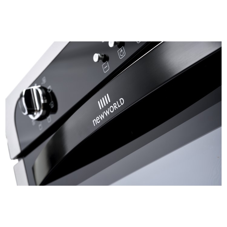 GRADE A2 - New World NW602MF 73L Multifunction Electric Single Oven With Programmable Timer - Stainless Steel