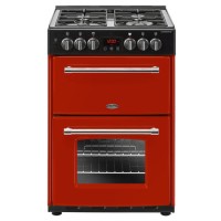 Belling Farmhouse 60cm Double Oven Dual Fuel Mini Range Cooker - Hot Jalapeno