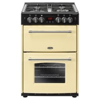 Belling Farmhouse 60G 60cm Double Oven Gas Cooker - Cream