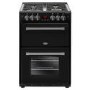 Belling Farmhouse 60G 60cm Double Oven Gas Mini Range Cooker - Black