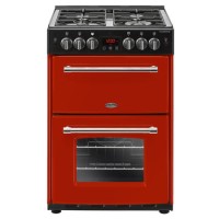Belling Farmhouse 60G 60cm Double Oven Gas Mini Range Cooker - Hot Jalapeno