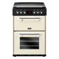 GRADE A2 - Stoves Richmond 600E 60cm Double Oven Electric Cooker with Ceramic Hob and Lid - Cream