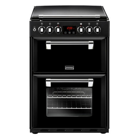GRADE A2 - Stoves Richmond 600DF 60cm Double Oven Dual Fuel Cooker With Bluetooth Connectivity - Black