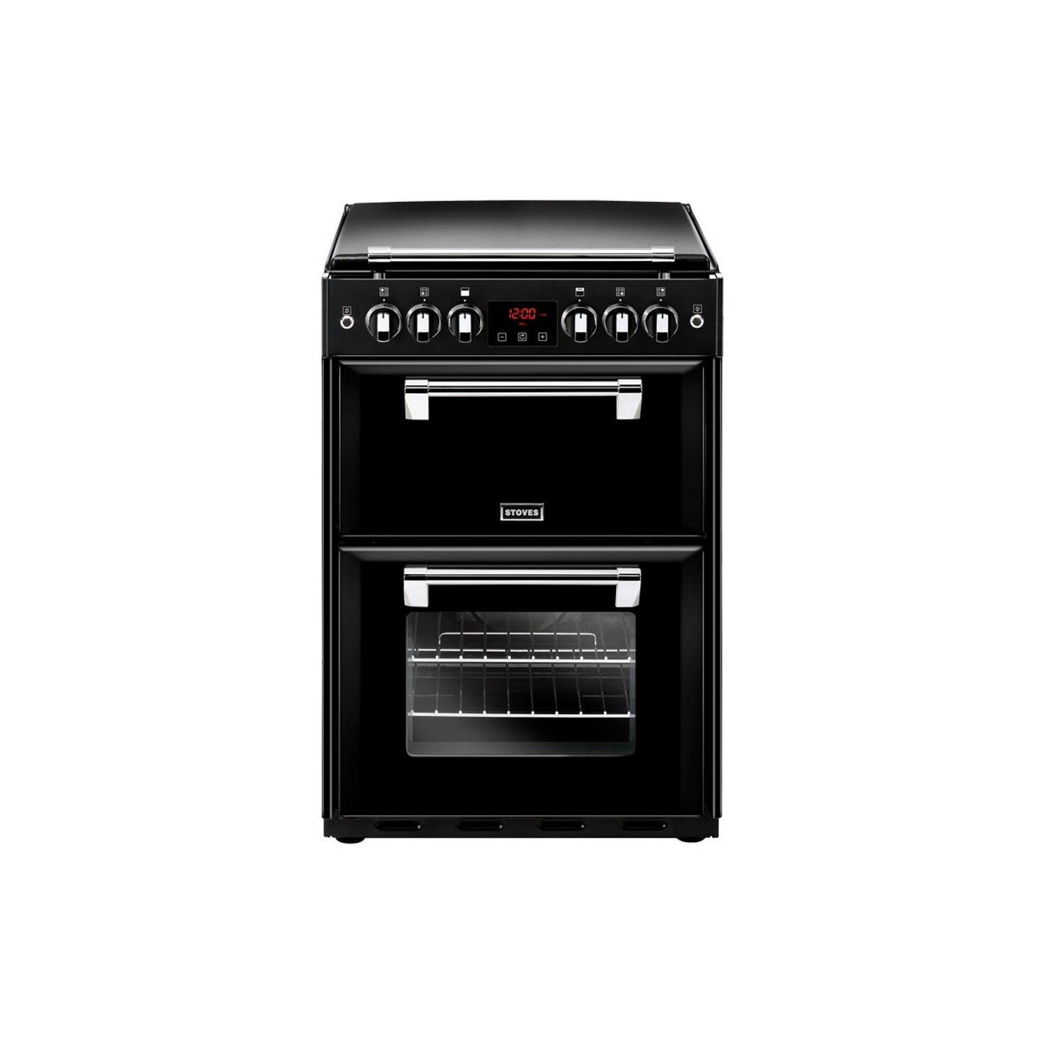 Stoves Richmond 600G 60cm Double Oven Gas Cooker - Black