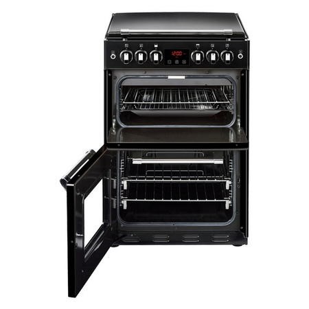 Stoves Richmond 600g 60cm Double Oven Gas Cooker Black 444444726 Appliances Direct