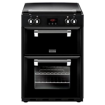 Stoves Richmond 600ei 60cm Double Oven Electric Cooker With Induction Hob And Bluetooth Connectivity Black 444444729 Appliances Direct