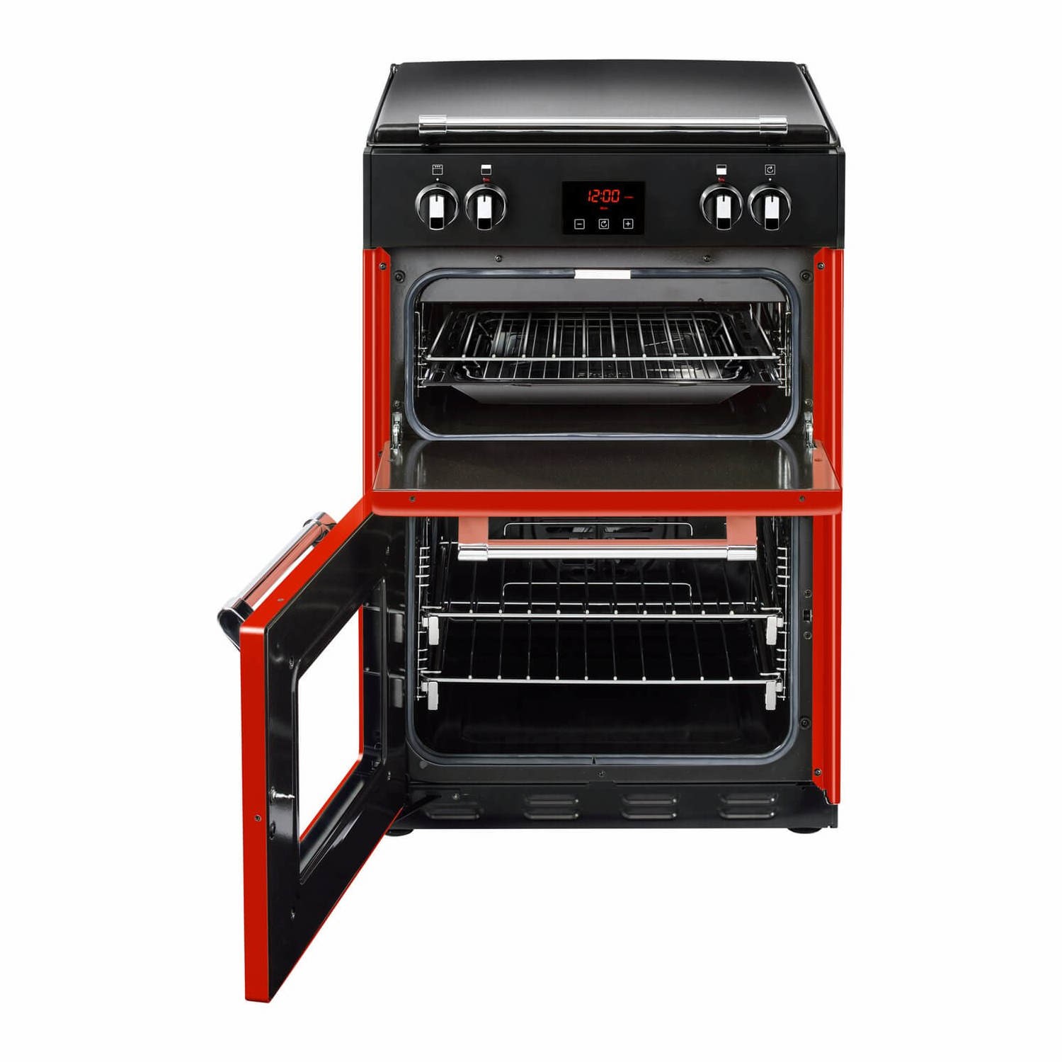 Red electric cooker shop 60cm