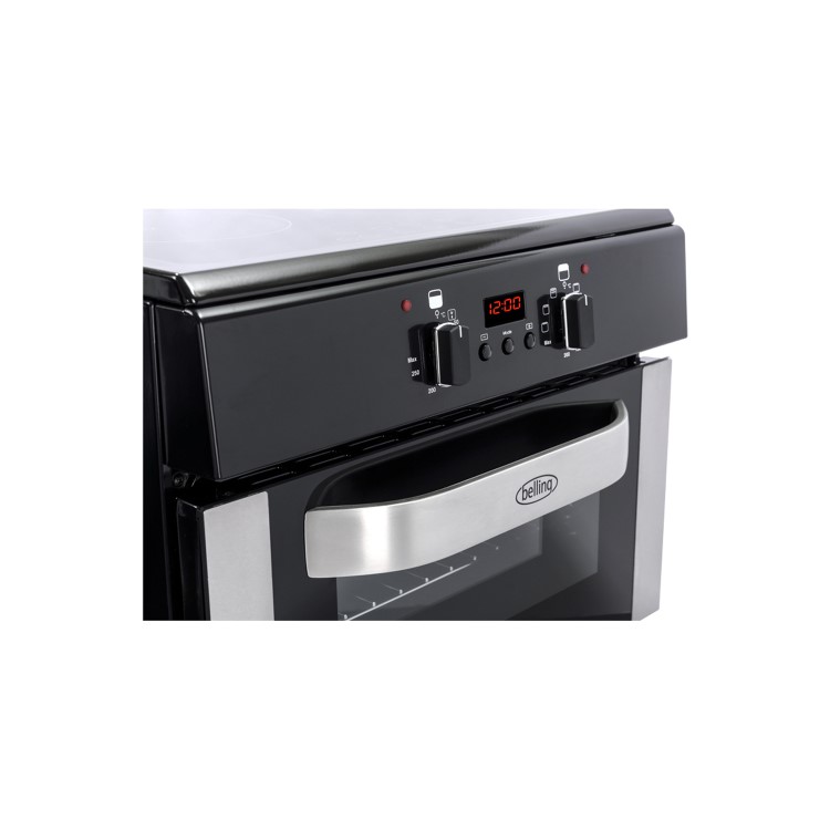 Belling FS50DOTI 50cm Double Oven Electric Cooker With Induction Hob - Stainless Steel
