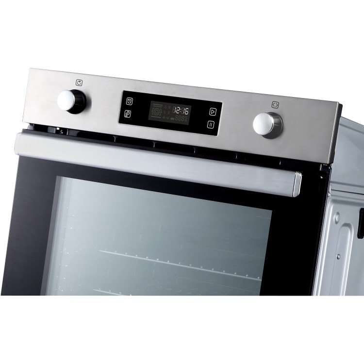 Belling BI602MFPY 73L Built-in Multifunction Single Oven With Pyrolytic Cleaning - Black