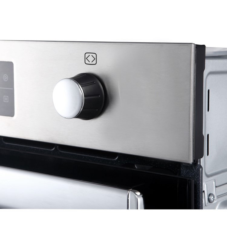 Belling BI602MFPY 73L Built-in Multifunction Single Oven With Pyrolytic Cleaning - Black