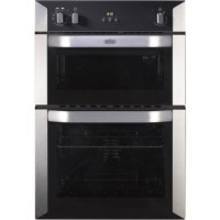 GRADE A1 - Belling 444449590 BI90FP Electric Built In Double Oven - Stainless Steel