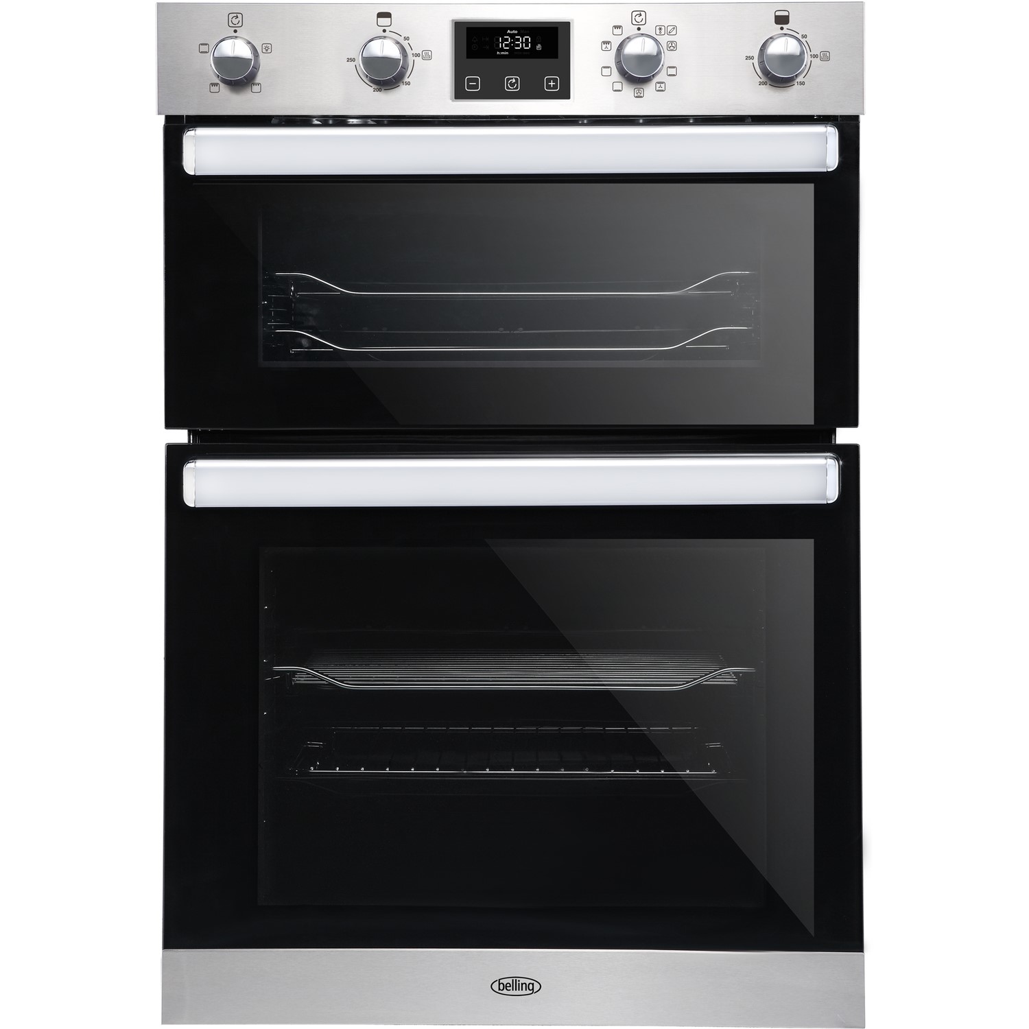 Belling BI902MFCT Built In Double Oven with Catalytic Liners - Stainless Steel