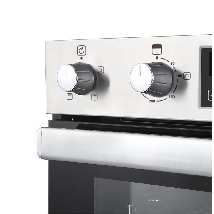Belling BI902MFCT Built In Double Oven with Catalytic Liners - Stainless Steel