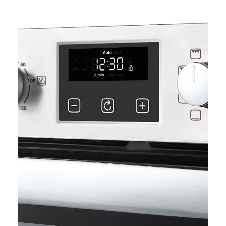 Belling BI902MFCT Built In Double Oven with Catalytic Liners - Stainless Steel
