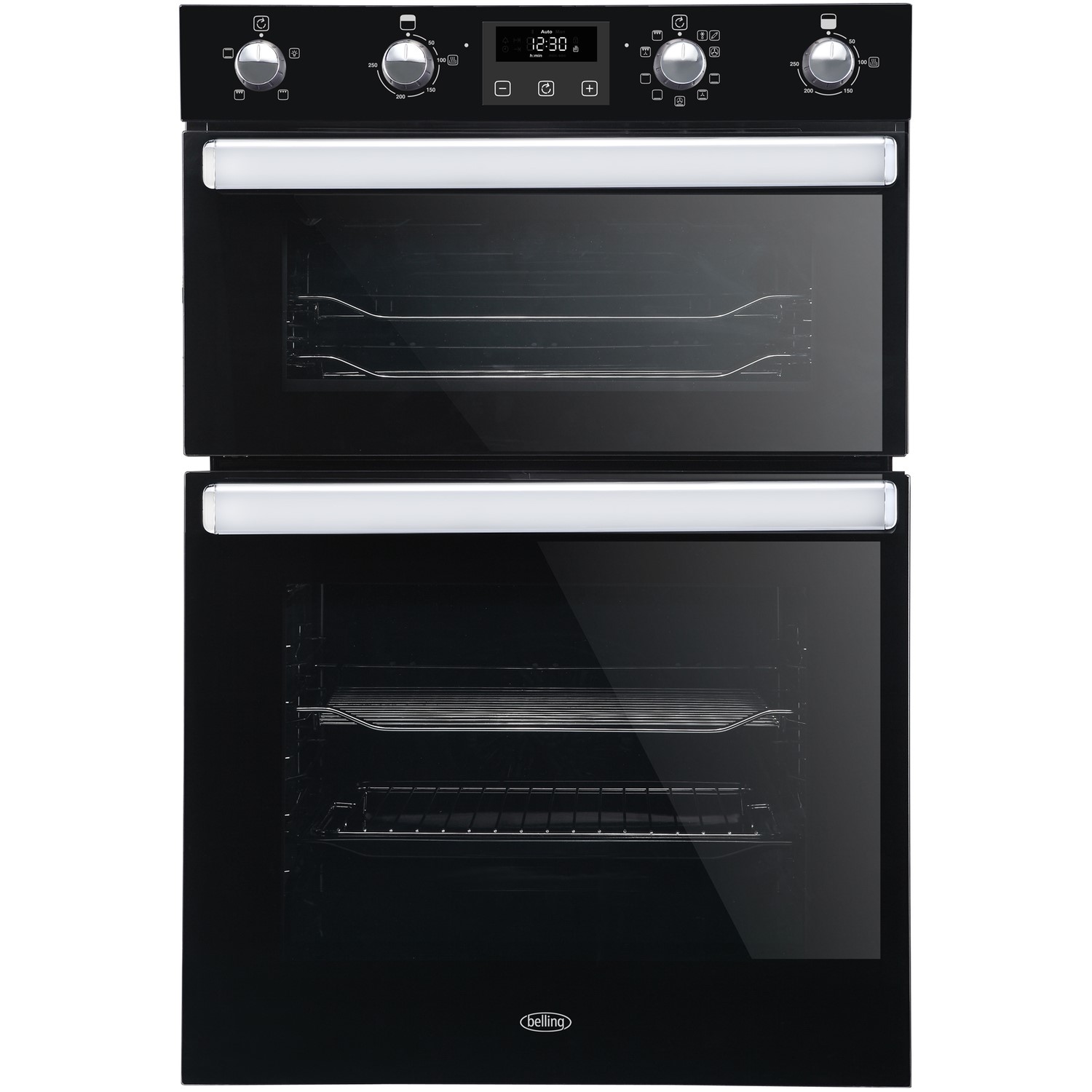 Belling BI902MFCT Built In Double Oven with Catalytic Liners - Black
