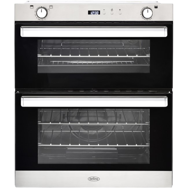 Belling BI702G Built Under Gas Double Oven - Stainless Steel