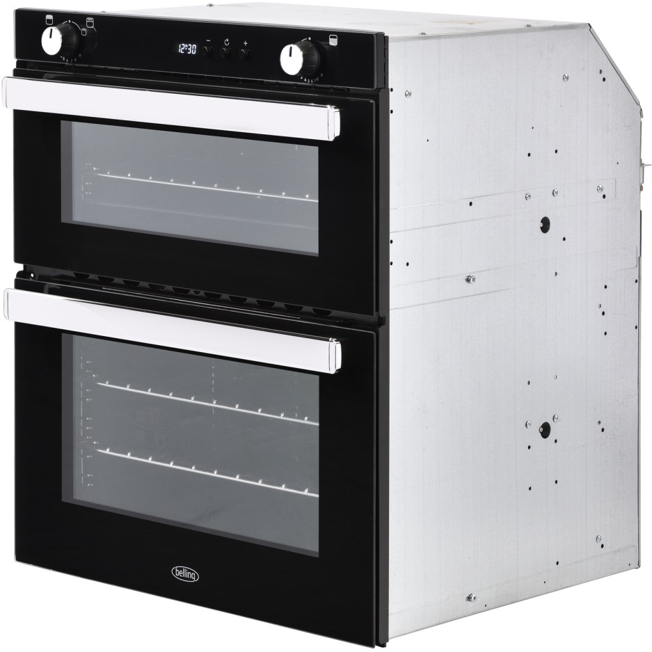 Belling BI702G Builtunder Gas Double Oven With Cooktooff Timer