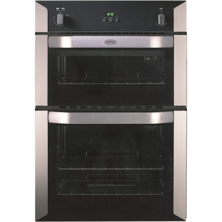 Belling BI90G Built-in Gas Double Oven in Stainless steel