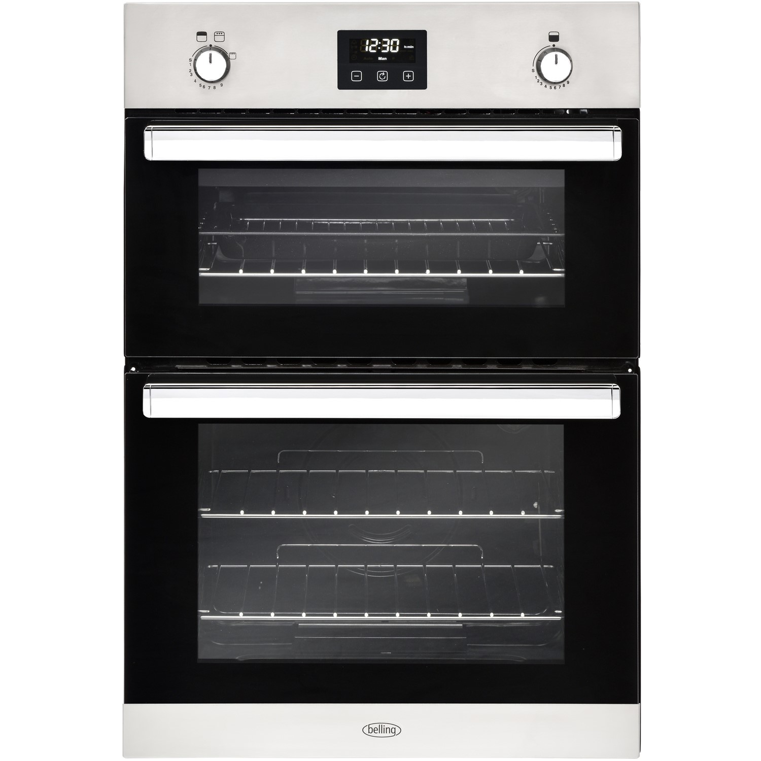Belling BI902G Built In Gas Double Oven - Stainless Steel