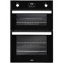 Refurbished Belling BI902G 60cm Double Built In Gas Oven Black