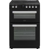 Belling FSE608DPc 60cm Double Oven Electric Cooker With Ceramic Hob - Black