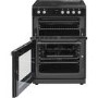 Belling FSE608DPc 60cm Double Oven Electric Cooker With Ceramic Hob - Black