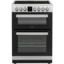 Belling FSE608MFc 60cm Double Oven Multifunction Electric Cooker With Ceramic Hob - Stainless Steel