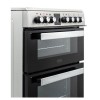 Belling FSE608MFc 60cm Double Oven Multifunction Electric Cooker With Ceramic Hob - Stainless Steel