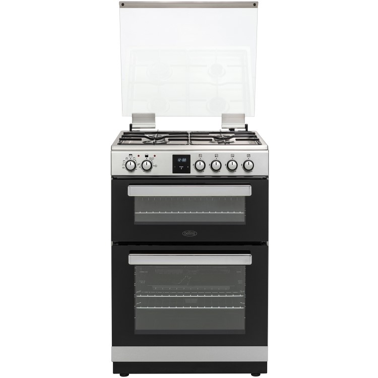 Belling FSDF608Dc 60cm Double Oven Dual Fuel Cooker - Stainless Steel