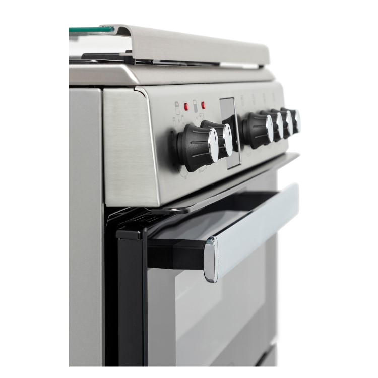 Belling FSDF608Dc 60cm Double Oven Dual Fuel Cooker - Stainless Steel