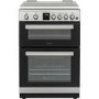 GRADE A1 - Belling FSG608DMc 60cm Double Oven Gas Cooker - Silver