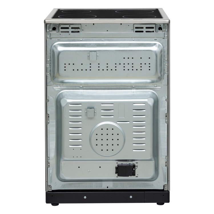 Belling FSE608MFc 60cm Double Oven Multifunction Electric Cooker With Ceramic Hob - Stainless Steel